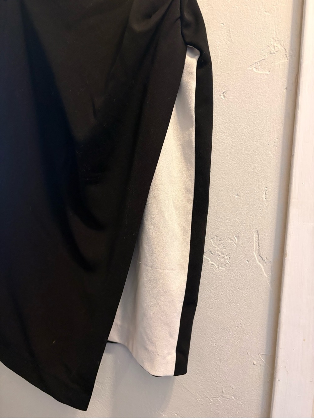 Black and White Asymmetrical Skirt - Picture 2 of 4